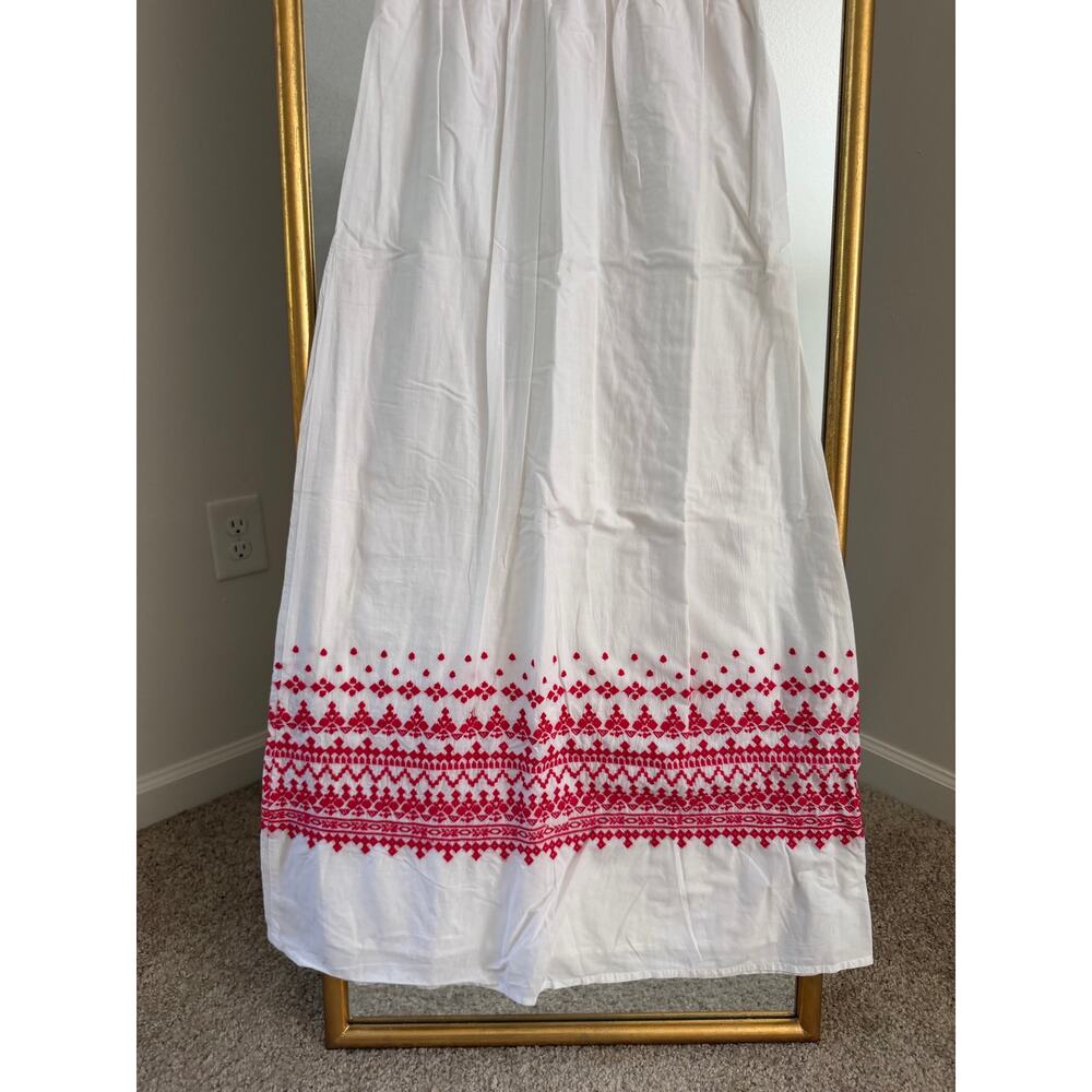 Vineyard Vines White Red Embroidered Maxi
Dress - Picture 3 of 11